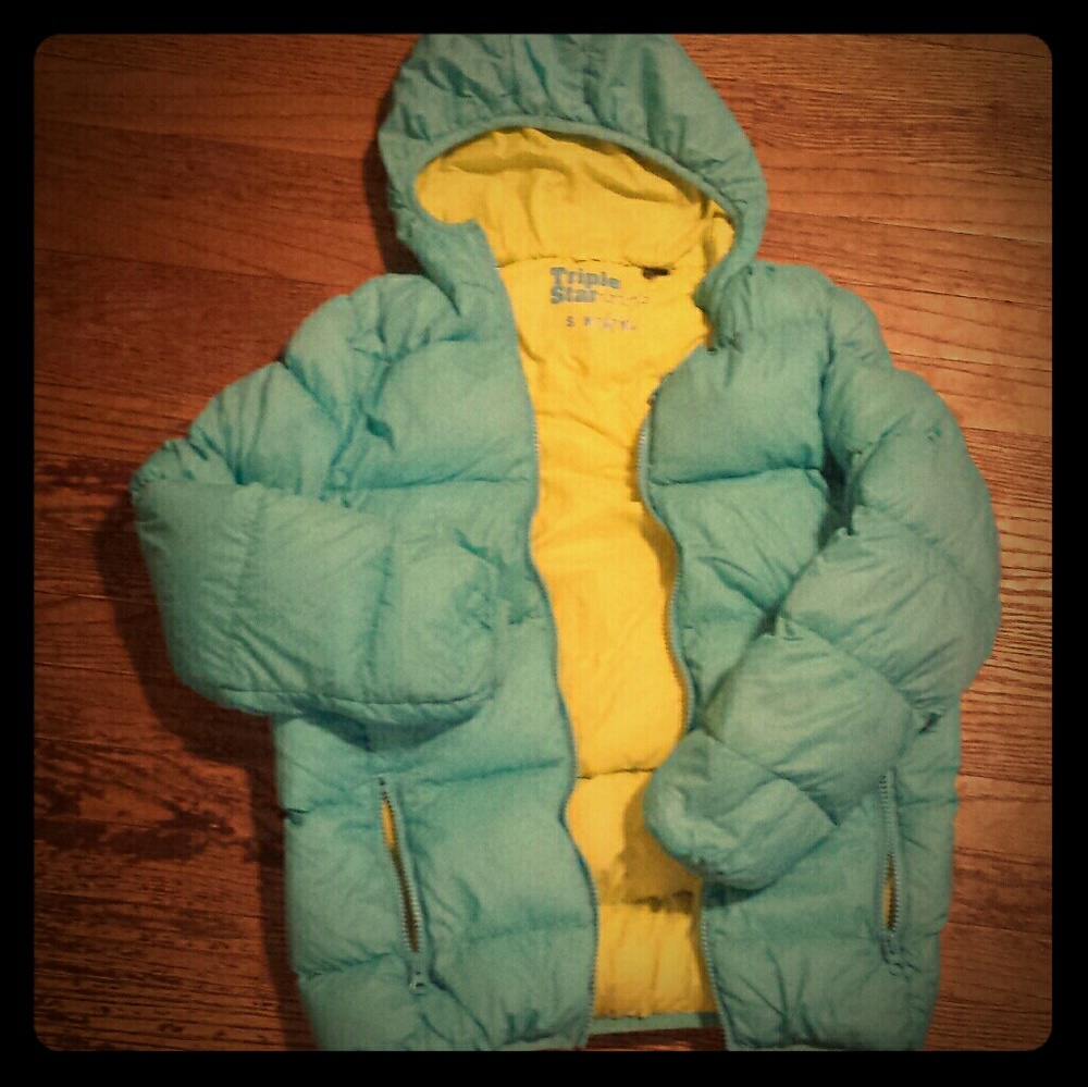 Girls quilted puffer coat